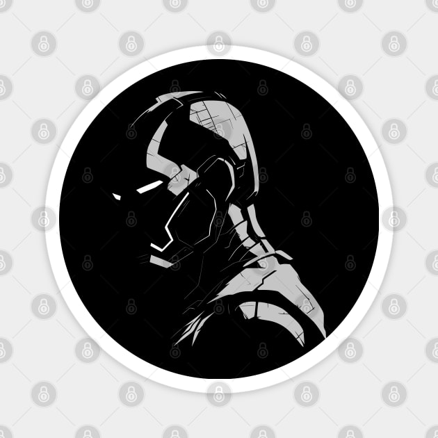 Superhero Silhouette Magnet by RetroPandora